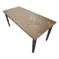 Stół Jadalny Male' 180X80X79 cm (Drewno sosnowe, fornir jesionowy i MDF)